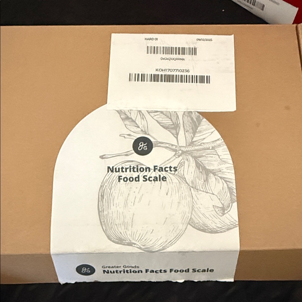 Nutrition Facts Food Scale - Brown